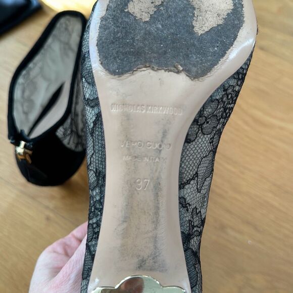 Nicholas Kirkwood Mira Pearl Booties Size 37 - Picture 11 of 11